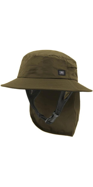 2026 Ocean and Earth Indo Stiff Peak Surf Hat SMHA02 - Olive
